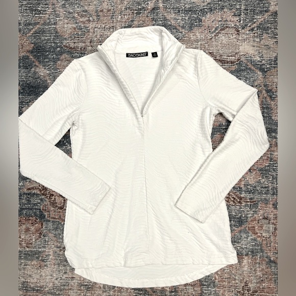 Son Skins 1/4  Zip Jacket Texture Stretch Wavy Pattern Mock Neck Size XS - Picture 1 of 8